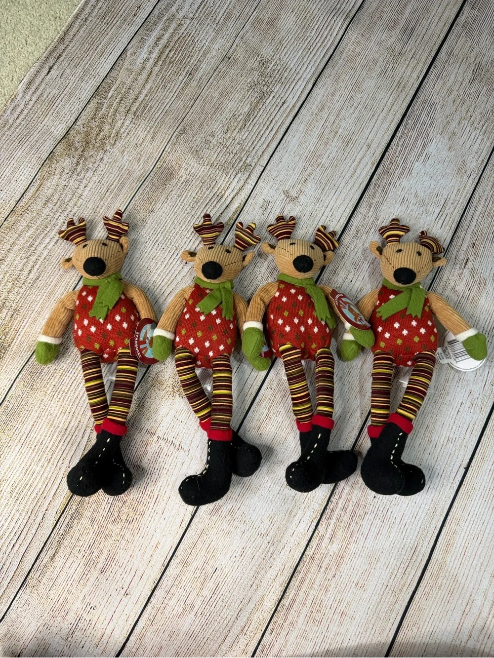 Starbucks Limited Edition 2009 Reindeer Plush Set (4) - NWT